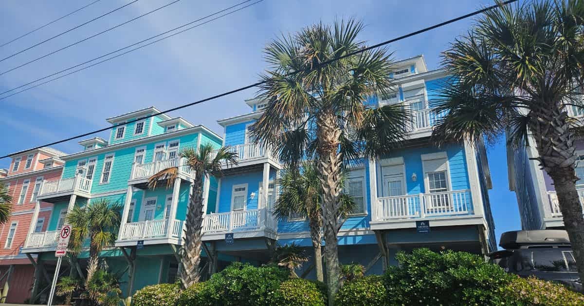 Topsail Island Colorful Homes